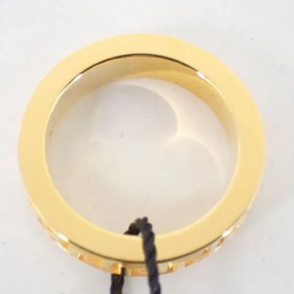 Versace Gold Greca Greek Key Ring Size 7.25 NEW w/ Box - Picture 3 of 3